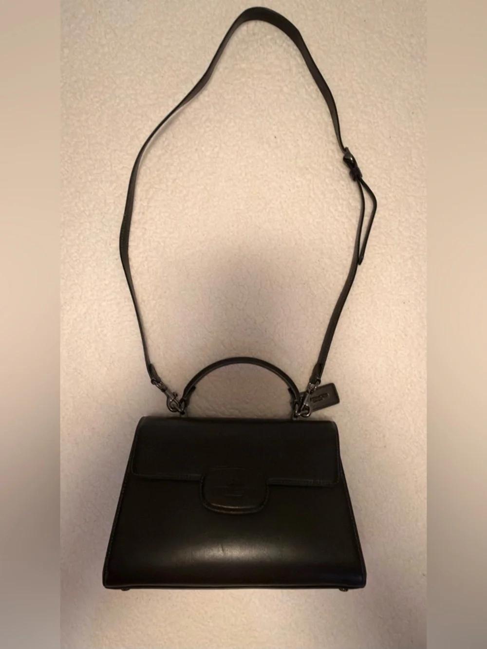 COACH - Eliza Top Handle Bag in Leather (CT852) - Picture 11 of 16